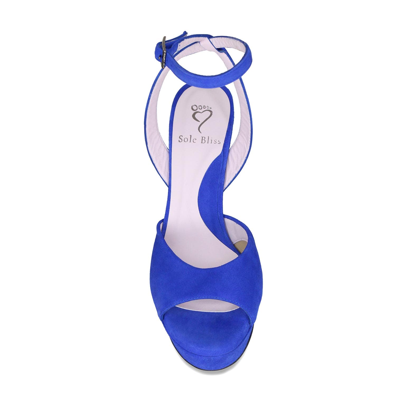 Riviera: Royal Blue Suede Shoes Sole Bliss