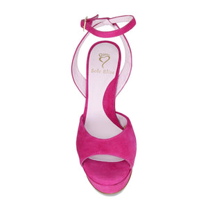 Shoes Riviera: Hot Pink Suede Sole Bliss USA