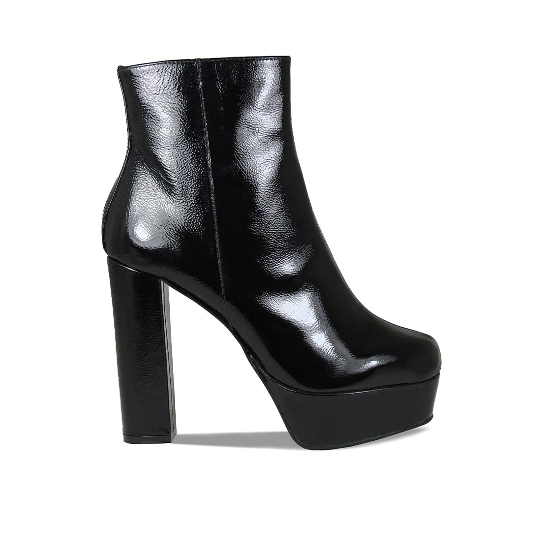 Ronda: Black Patent Leather Boots Sole Bliss