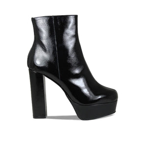 Boots Ronda: Black Patent Leather Sole Bliss USA