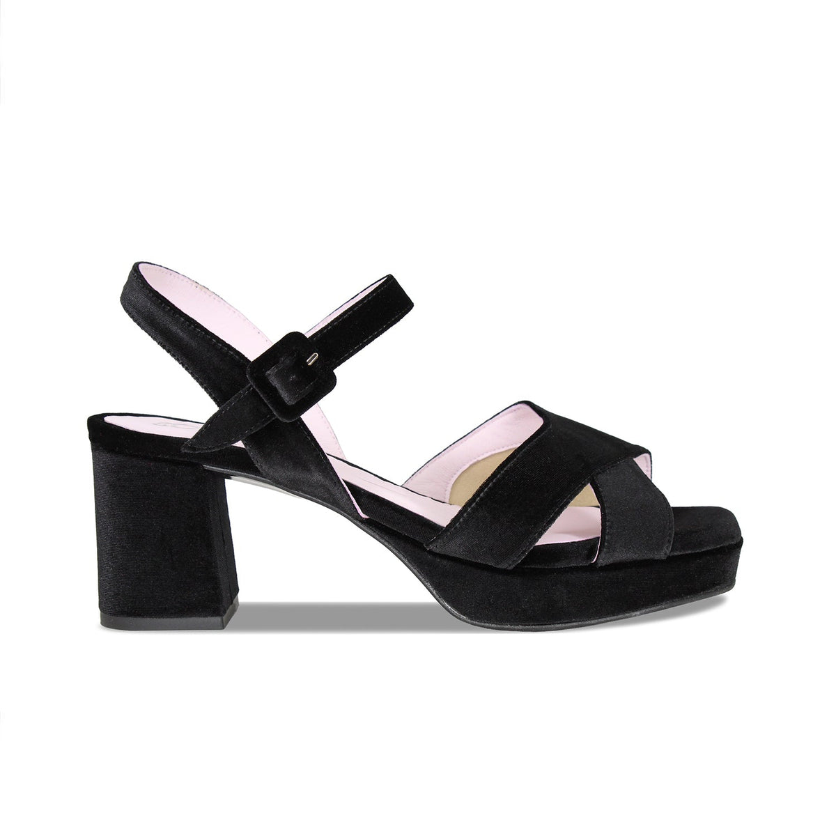 Ronnie: Black Velvet Shoes Sole Bliss