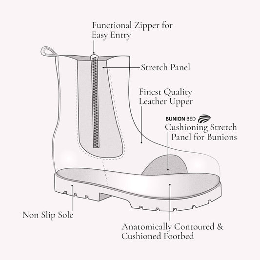 Eleanor: Black Leather Boots Sole Bliss