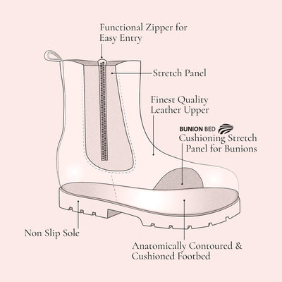 Boots Roxy: Ivory Leather Sole Bliss USA