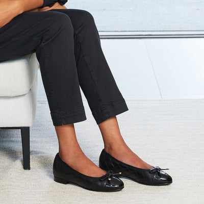 Shoes PRE ORDER - Royal: Black Leather & Patent Sole Bliss USA