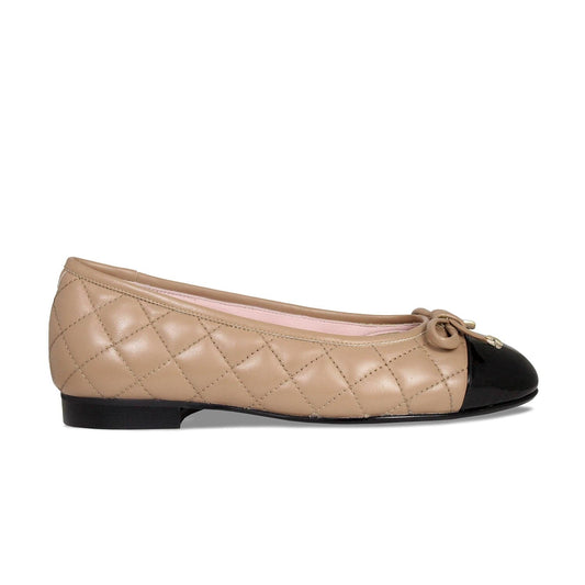 Royal: Camel Leather & Black Patent Shoes Sole Bliss