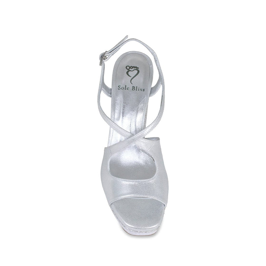 Royalty: Silver Suede & Glitter Shoes Sole Bliss