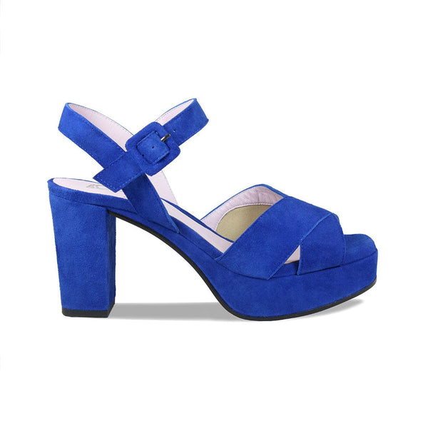 Cobalt blue suede clearance heels