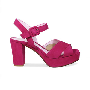 Shoes Ruby: Hot Pink Suede Sole Bliss USA