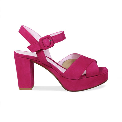 Shoes Ruby: Hot Pink Suede Sole Bliss USA