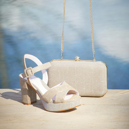 Shoes Ruby: Metallic Taupe Sole Bliss USA