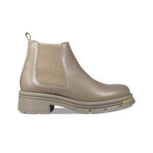 Boots Runway: Taupe Leather Sole Bliss USA