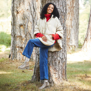 Boots Runway: Taupe Leather Sole Bliss USA