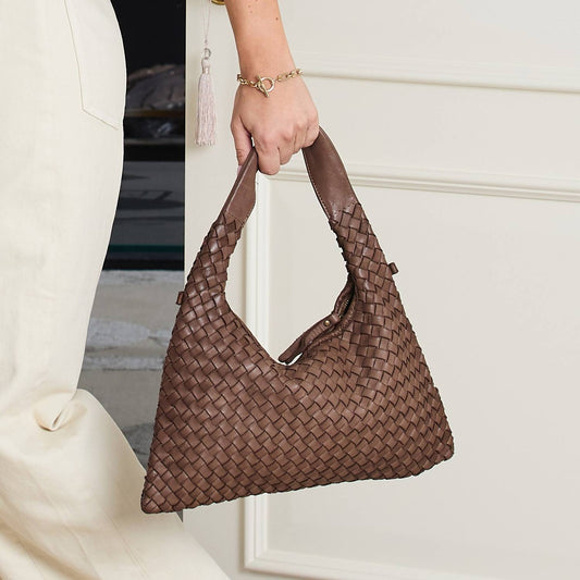 Bronte: Taupe Weave Leather