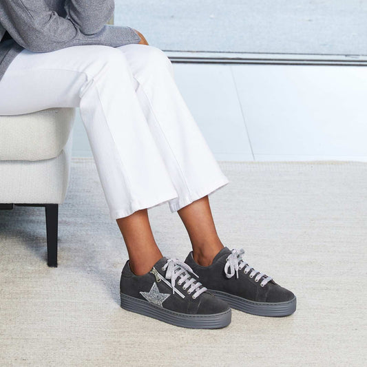 Star: Gray Suede & Glitz