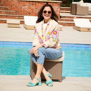 Shoes Sadie: Aqua Suede Sole Bliss USA