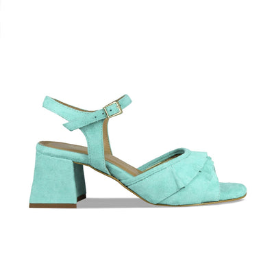 Shoes Sadie: Aqua Suede Sole Bliss USA