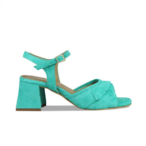 Shoes Sadie: Turquoise Suede Sole Bliss USA