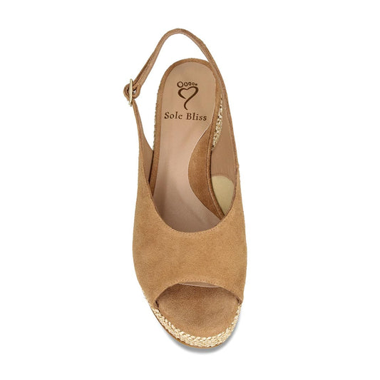 Sahara: Tan Suede Shoes Sole Bliss