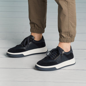 Shoes MEN'S Samson: Navy Leather & Suede Sole Bliss USA