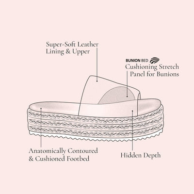 Shoes Brooke: Pale Taupe Leather Sole Bliss USA