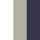 White, Taupe & Navy