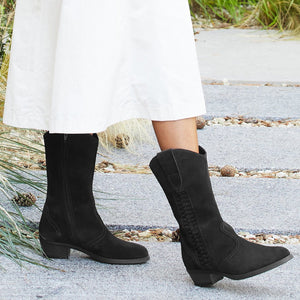 Boots Sedona: Black Suede Sole Bliss USA