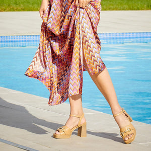 Shoes Selma: Sand Leather Sole Bliss USA