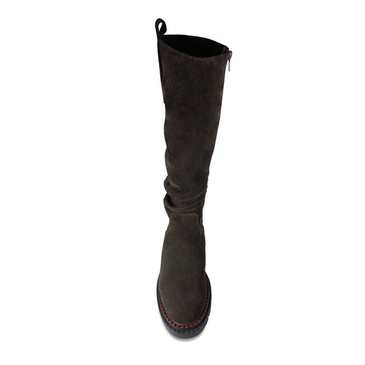 Sloane: Chocolate Brown Suede Boots Sole Bliss
