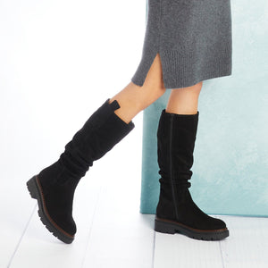 Boots Sloane: Black Suede Sole Bliss USA