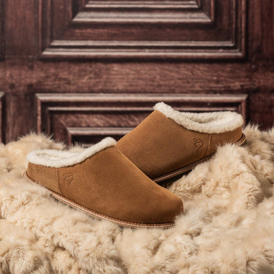 Shoes Snug: Tan Suede & Wool Sole Bliss USA