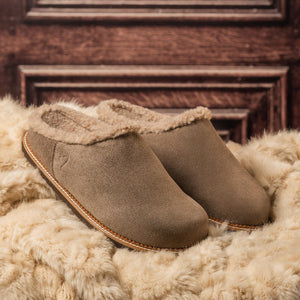 Shoes Snug: Taupe Suede & Wool Sole Bliss USA