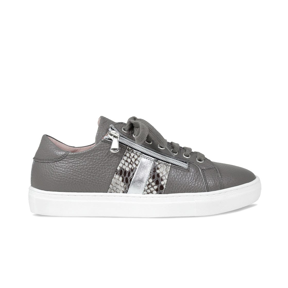 Sprint: Gray & Silver Leather