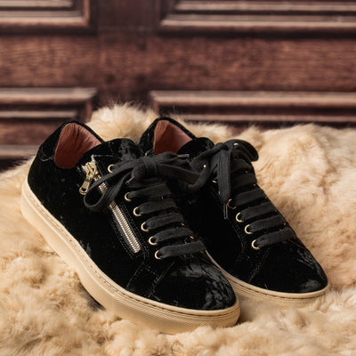 Shoes Sprint: Luxe Black Velvet Sole Bliss USA