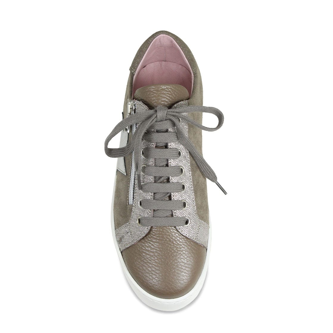 Star: Taupe Leather & Suede