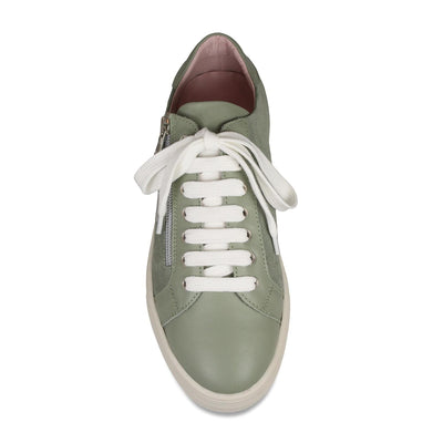 Shoes Starlight: Sage Green Leather & Suede Sole Bliss USA
