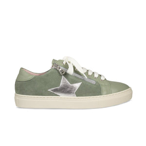 Shoes Starlight: Sage Green Leather & Suede Sole Bliss USA