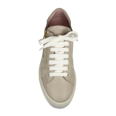 Shoes Starlight: Pale Taupe Leather & Suede Sole Bliss USA