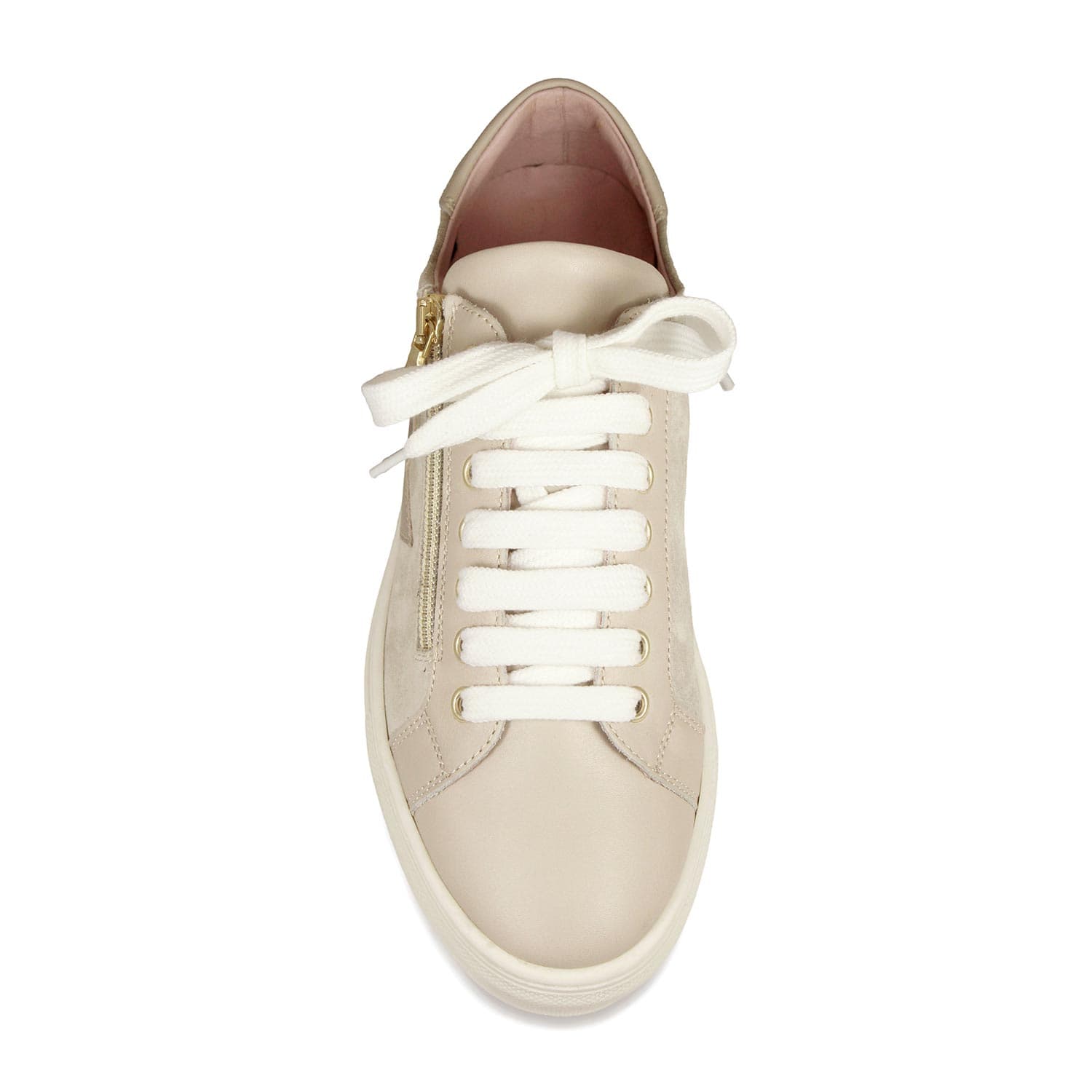 Starlight: Pale Taupe Leather & Suede Shoes Sole Bliss