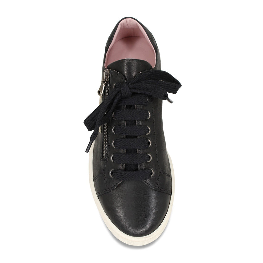 Starlight: Black Leather & Metallic Shoes Sole Bliss