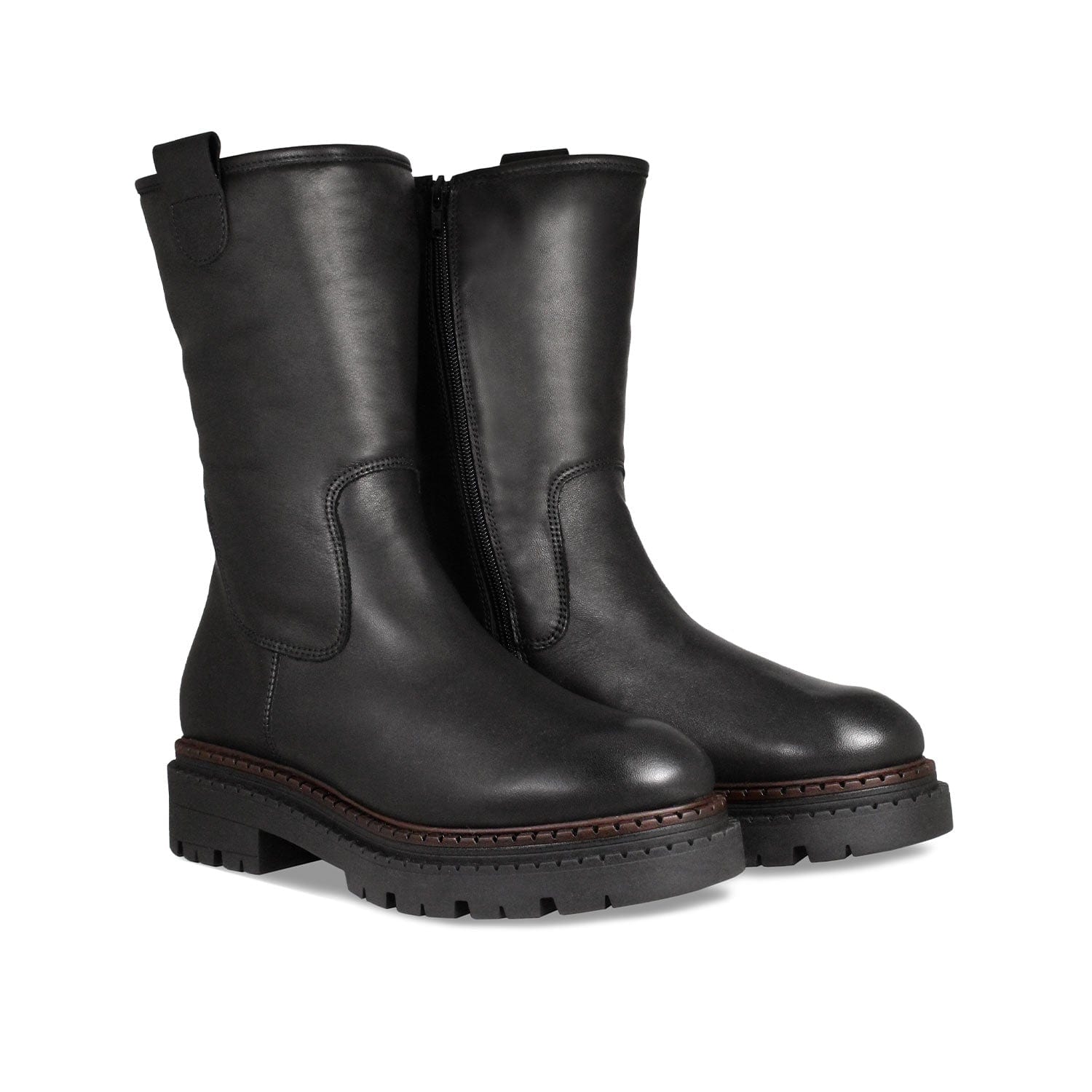 Stella: Black Leather Boots Sole Bliss