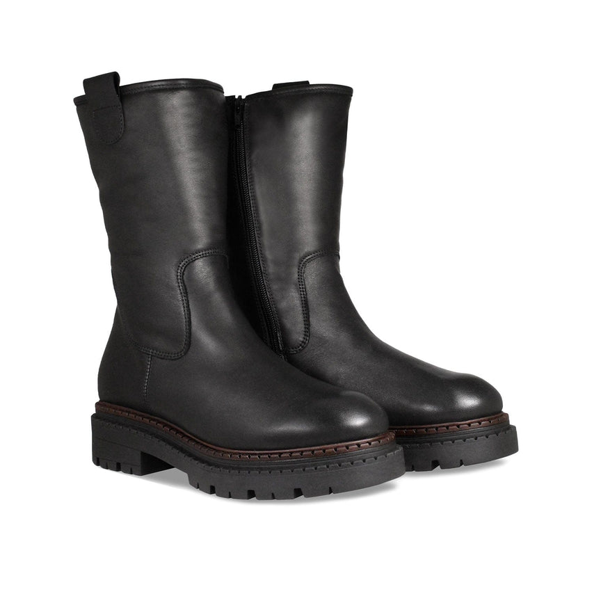 Stella: Black Leather Boots Sole Bliss