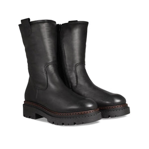 Boots Stella: Black Leather Sole Bliss USA