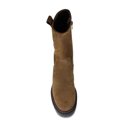 Boots Stella: Tan Suede Sole Bliss USA