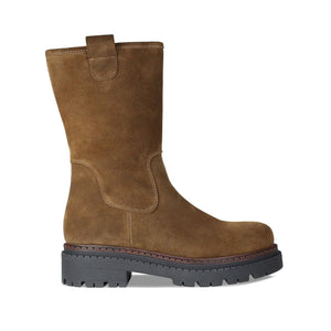 Boots Stella: Tan Suede Sole Bliss USA