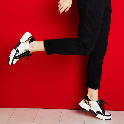 Rent Buy Stella McCartney Eclypse Leopard Sneakers | MY WARDROBE HQ