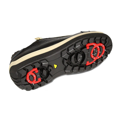 Shoes Summit: Black Leather & Shearling Sole Bliss USA