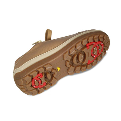 Shoes Summit: Caramel Leather & Shearling Sole Bliss USA