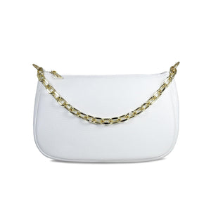 Bags Swing: White Leather & Gold Sole Bliss USA