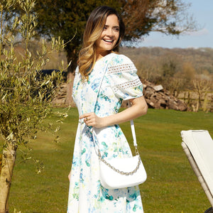 Bags Swing: White Leather & Gold Sole Bliss USA