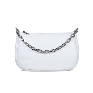 Bags Swing: White Leather & Silver Sole Bliss USA